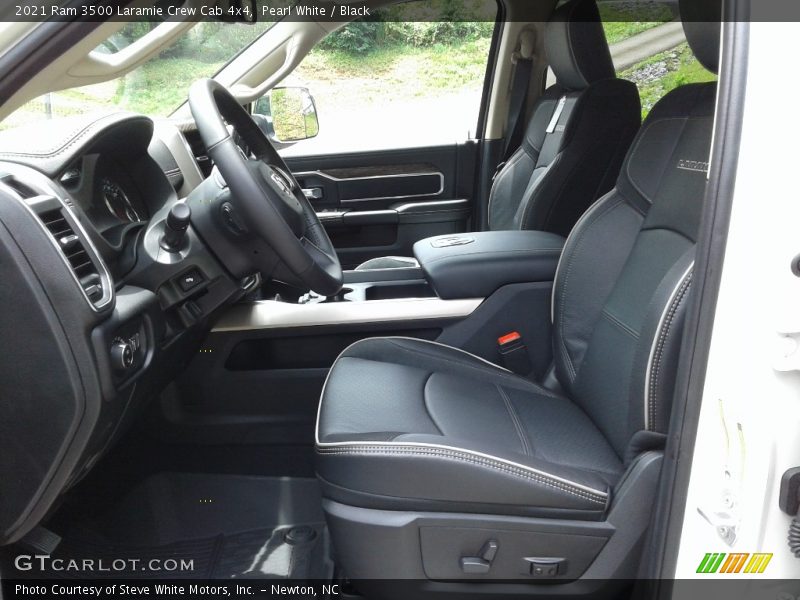Pearl White / Black 2021 Ram 3500 Laramie Crew Cab 4x4