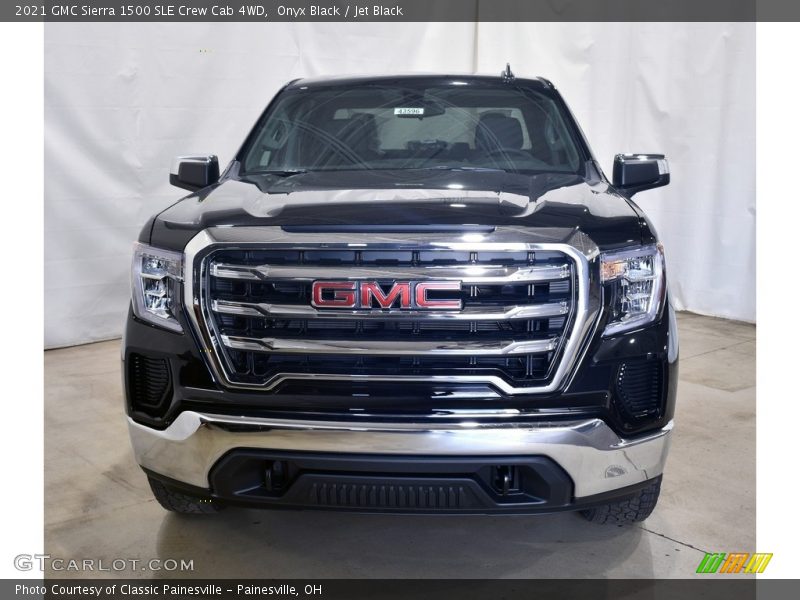 Onyx Black / Jet Black 2021 GMC Sierra 1500 SLE Crew Cab 4WD