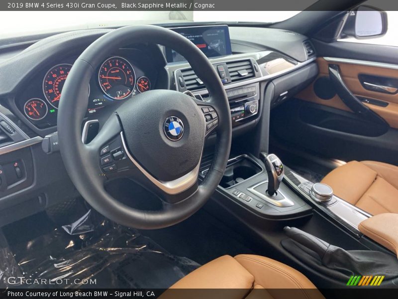 Black Sapphire Metallic / Cognac 2019 BMW 4 Series 430i Gran Coupe