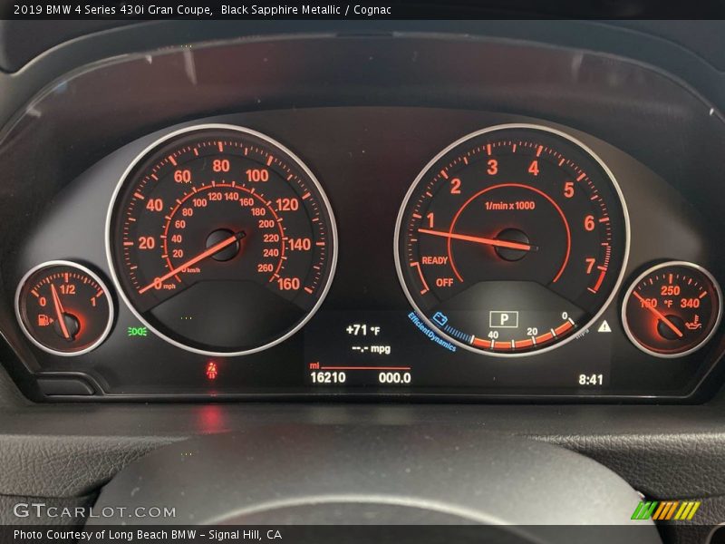 Black Sapphire Metallic / Cognac 2019 BMW 4 Series 430i Gran Coupe