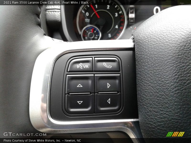 Pearl White / Black 2021 Ram 3500 Laramie Crew Cab 4x4