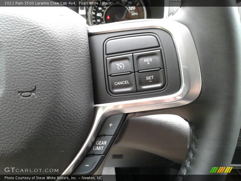 Pearl White / Black 2021 Ram 3500 Laramie Crew Cab 4x4