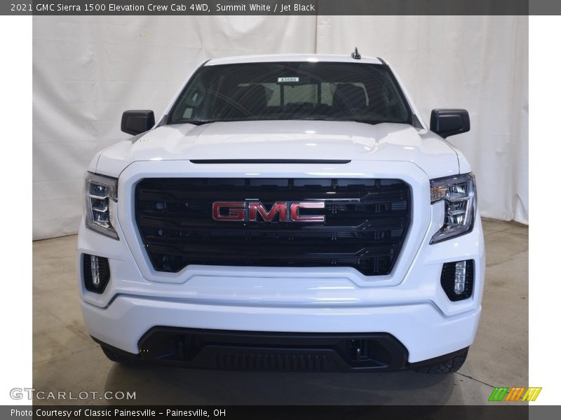 Summit White / Jet Black 2021 GMC Sierra 1500 Elevation Crew Cab 4WD
