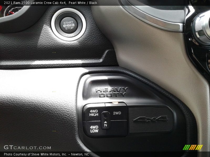 Pearl White / Black 2021 Ram 3500 Laramie Crew Cab 4x4