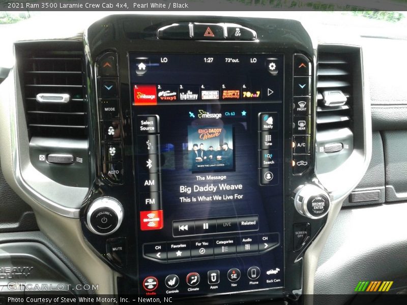Pearl White / Black 2021 Ram 3500 Laramie Crew Cab 4x4