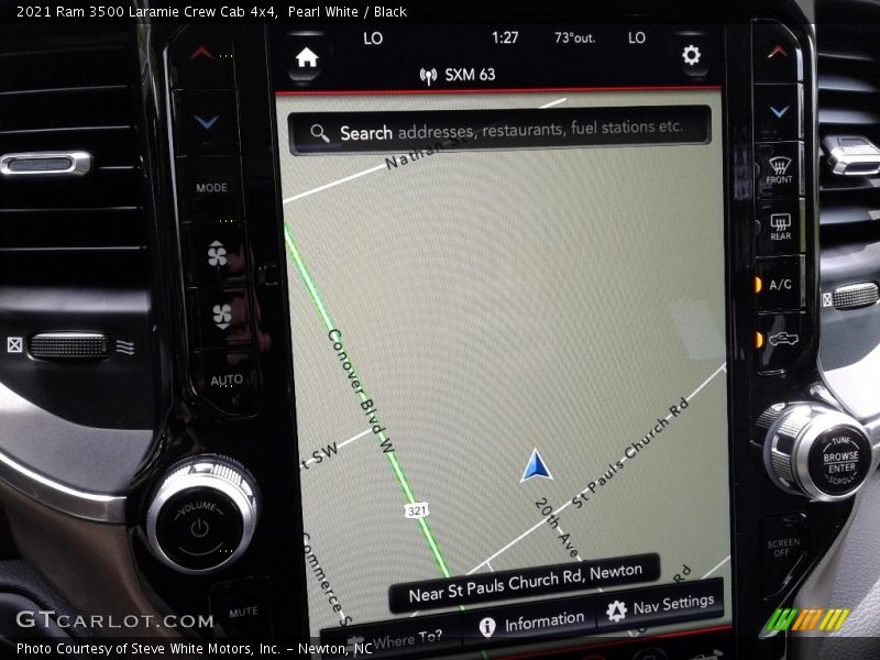 Pearl White / Black 2021 Ram 3500 Laramie Crew Cab 4x4