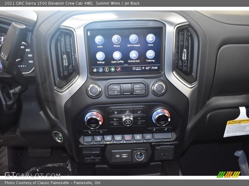 Summit White / Jet Black 2021 GMC Sierra 1500 Elevation Crew Cab 4WD