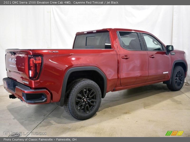 Cayenne Red Tintcoat / Jet Black 2021 GMC Sierra 1500 Elevation Crew Cab 4WD