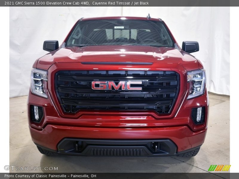 Cayenne Red Tintcoat / Jet Black 2021 GMC Sierra 1500 Elevation Crew Cab 4WD