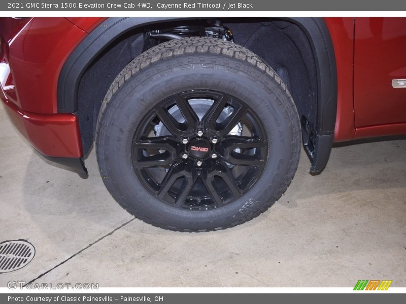 Cayenne Red Tintcoat / Jet Black 2021 GMC Sierra 1500 Elevation Crew Cab 4WD