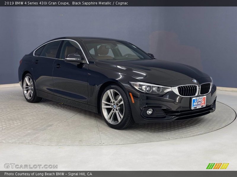 Black Sapphire Metallic / Cognac 2019 BMW 4 Series 430i Gran Coupe