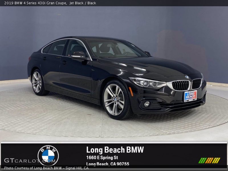 Jet Black / Black 2019 BMW 4 Series 430i Gran Coupe