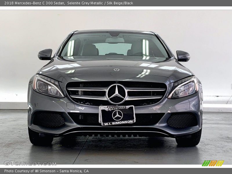 Selenite Grey Metallic / Silk Beige/Black 2018 Mercedes-Benz C 300 Sedan