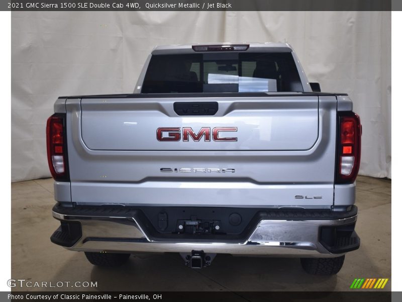 Quicksilver Metallic / Jet Black 2021 GMC Sierra 1500 SLE Double Cab 4WD