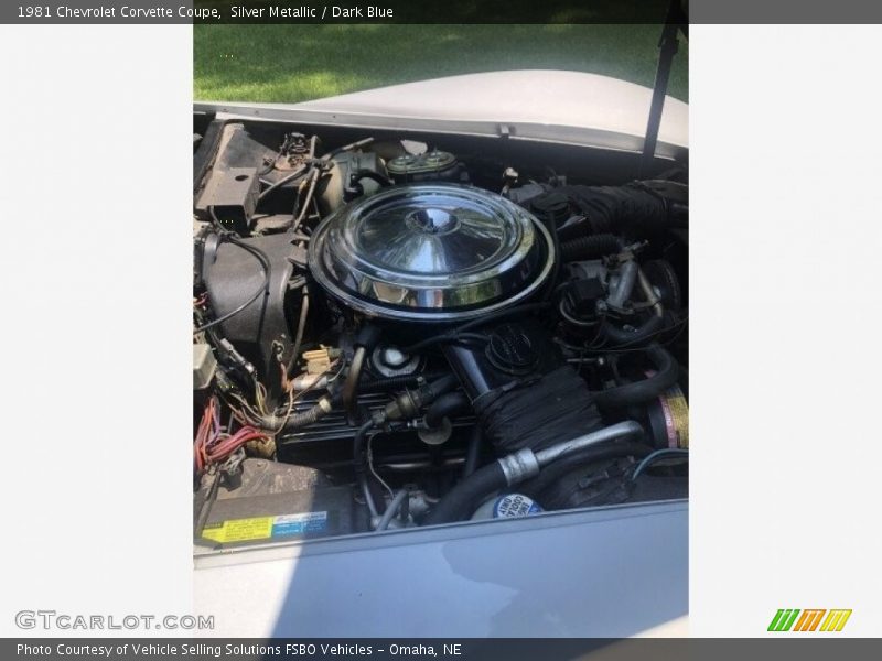 Silver Metallic / Dark Blue 1981 Chevrolet Corvette Coupe