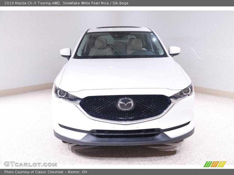 Snowflake White Pearl Mica / Silk Beige 2019 Mazda CX-5 Touring AWD