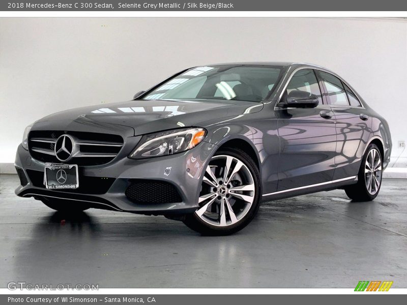 Selenite Grey Metallic / Silk Beige/Black 2018 Mercedes-Benz C 300 Sedan