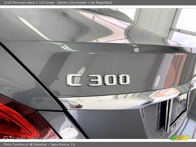 Selenite Grey Metallic / Silk Beige/Black 2018 Mercedes-Benz C 300 Sedan