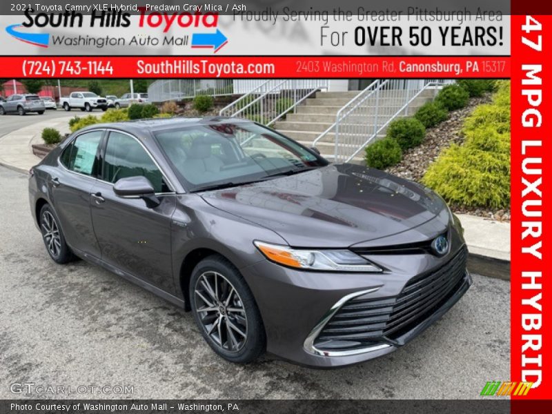 Predawn Gray Mica / Ash 2021 Toyota Camry XLE Hybrid