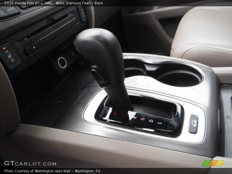 White Diamond Pearl / Black 2016 Honda Pilot EX-L AWD