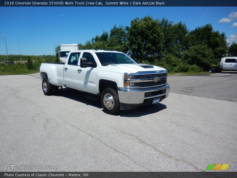 Summit White / Dark Ash/Jet Black 2018 Chevrolet Silverado 3500HD Work Truck Crew Cab