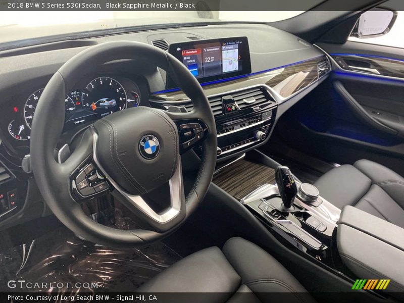Black Sapphire Metallic / Black 2018 BMW 5 Series 530i Sedan