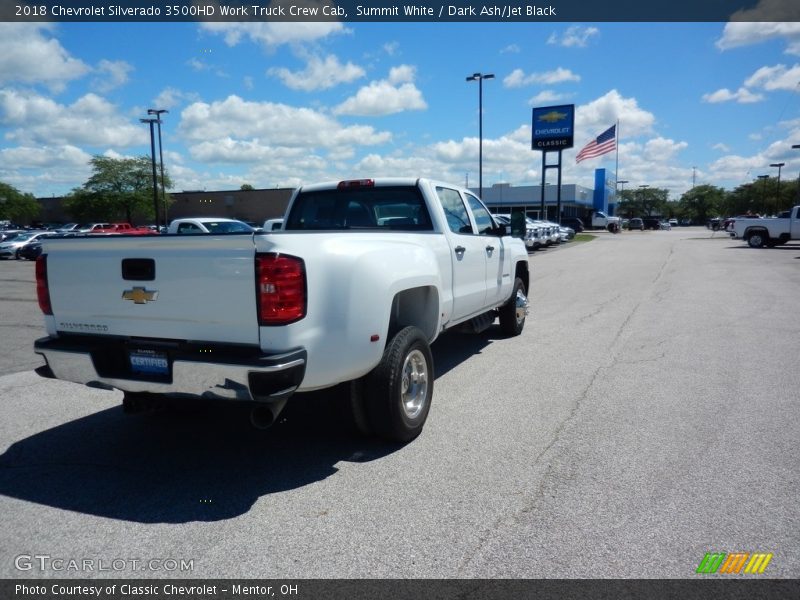 Summit White / Dark Ash/Jet Black 2018 Chevrolet Silverado 3500HD Work Truck Crew Cab