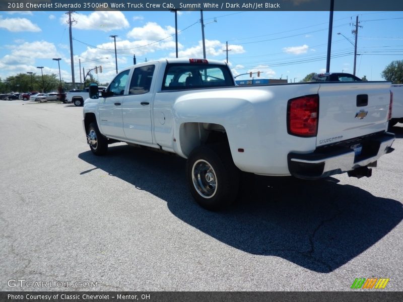 Summit White / Dark Ash/Jet Black 2018 Chevrolet Silverado 3500HD Work Truck Crew Cab