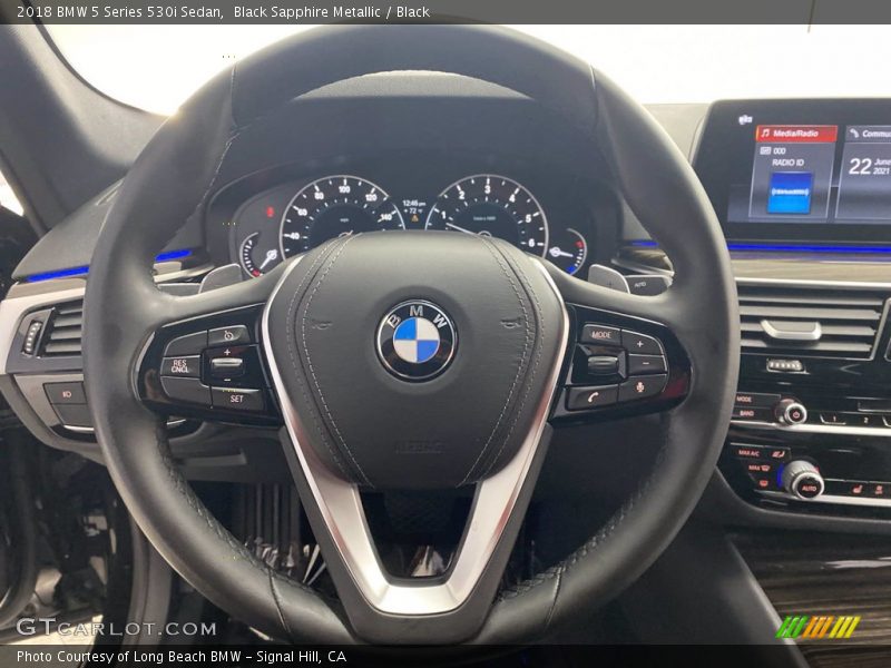 Black Sapphire Metallic / Black 2018 BMW 5 Series 530i Sedan