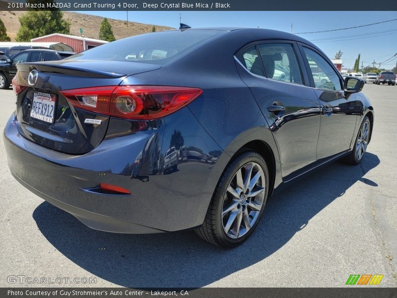 Deep Crystal Blue Mica / Black 2018 Mazda MAZDA3 Grand Touring 4 Door