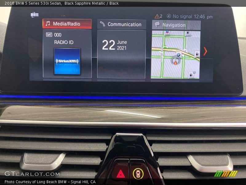 Black Sapphire Metallic / Black 2018 BMW 5 Series 530i Sedan