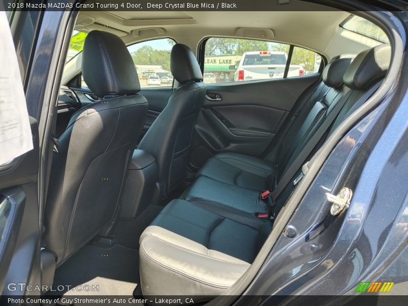 Deep Crystal Blue Mica / Black 2018 Mazda MAZDA3 Grand Touring 4 Door