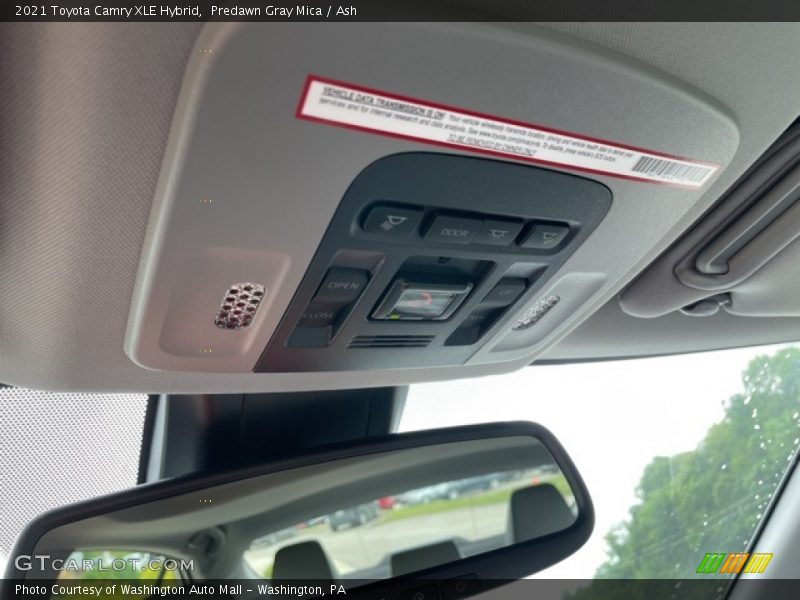 Predawn Gray Mica / Ash 2021 Toyota Camry XLE Hybrid