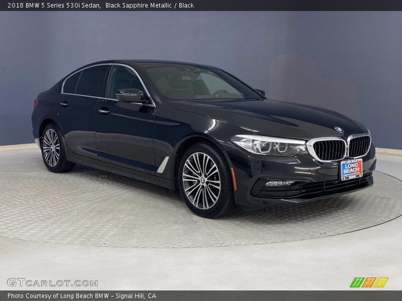 Black Sapphire Metallic / Black 2018 BMW 5 Series 530i Sedan