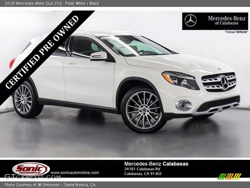 Polar White / Black 2018 Mercedes-Benz GLA 250