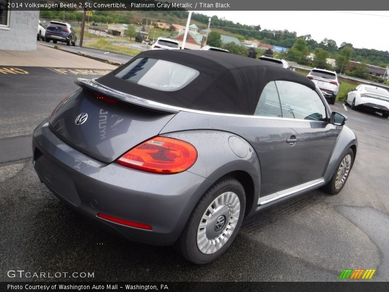 Platinum Gray Metallic / Titan Black 2014 Volkswagen Beetle 2.5L Convertible