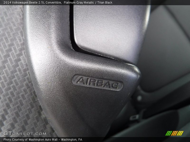 Platinum Gray Metallic / Titan Black 2014 Volkswagen Beetle 2.5L Convertible