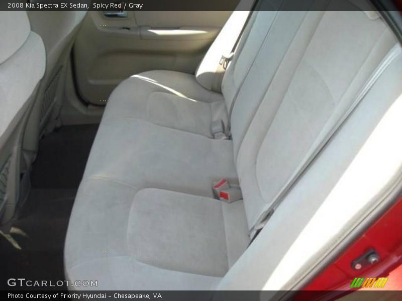 Spicy Red / Gray 2008 Kia Spectra EX Sedan