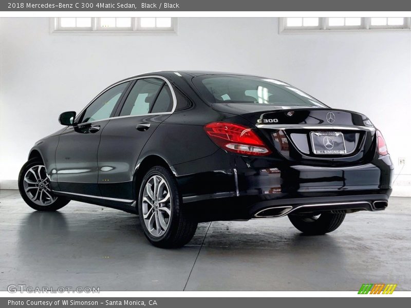 Black / Black 2018 Mercedes-Benz C 300 4Matic Sedan