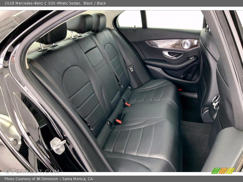 Black / Black 2018 Mercedes-Benz C 300 4Matic Sedan