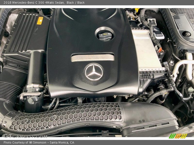Black / Black 2018 Mercedes-Benz C 300 4Matic Sedan