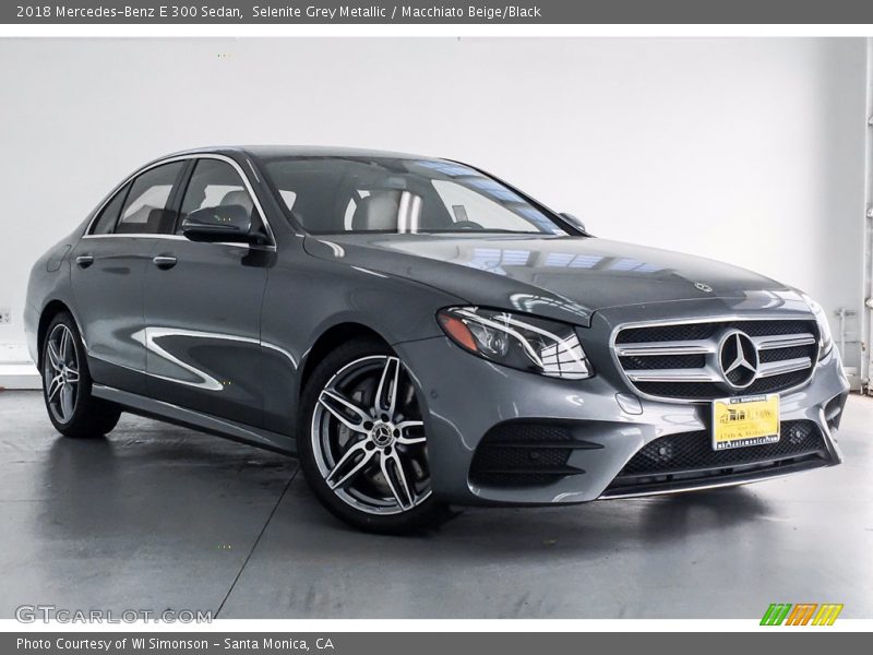 Selenite Grey Metallic / Macchiato Beige/Black 2018 Mercedes-Benz E 300 Sedan