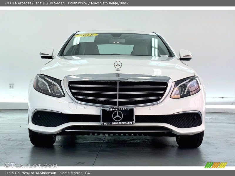 Polar White / Macchiato Beige/Black 2018 Mercedes-Benz E 300 Sedan