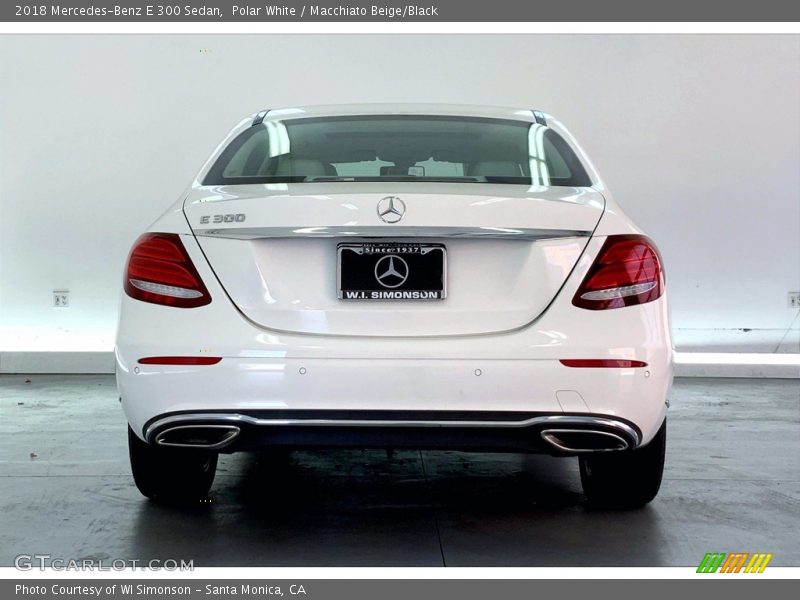 Polar White / Macchiato Beige/Black 2018 Mercedes-Benz E 300 Sedan