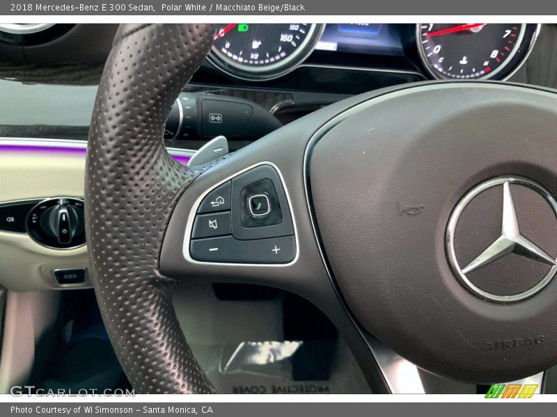 Polar White / Macchiato Beige/Black 2018 Mercedes-Benz E 300 Sedan