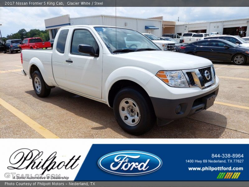 Glacier White / Steel 2017 Nissan Frontier S King Cab