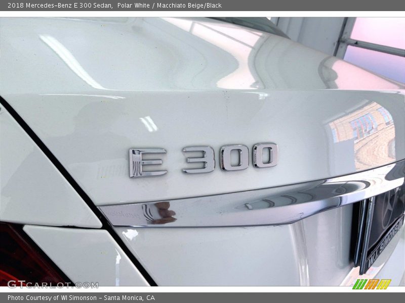 Polar White / Macchiato Beige/Black 2018 Mercedes-Benz E 300 Sedan
