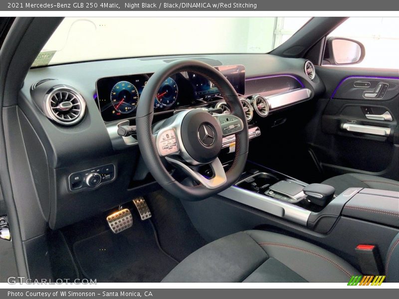 Night Black / Black/DINAMICA w/Red Stitching 2021 Mercedes-Benz GLB 250 4Matic