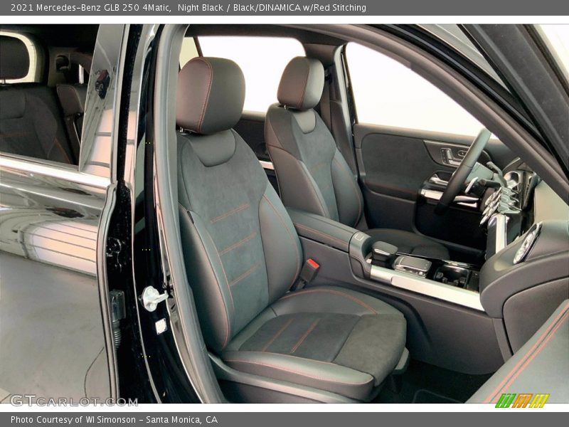 Night Black / Black/DINAMICA w/Red Stitching 2021 Mercedes-Benz GLB 250 4Matic