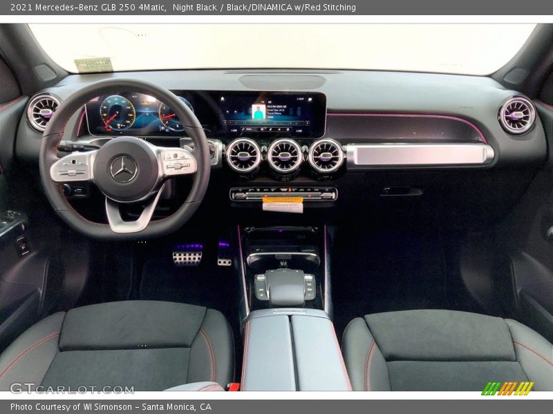 Night Black / Black/DINAMICA w/Red Stitching 2021 Mercedes-Benz GLB 250 4Matic